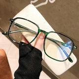 Transparent Computer Glasses Frame Women Men Anti Blue Light square Eyewear Glasses KENNRICK