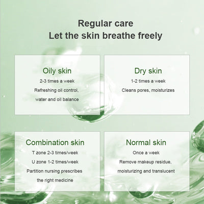 Green Tea Mask Solid Face Mask Stick Oil Control Moisturizing Cleaning Mask Acne Treatment Blackhead Remove Pores Purifying KENNRICK