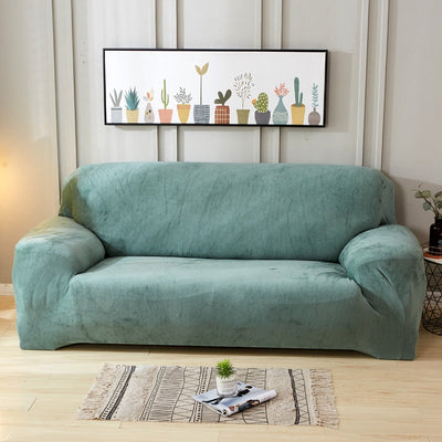 Plush thick sofa covers velvet rexvas