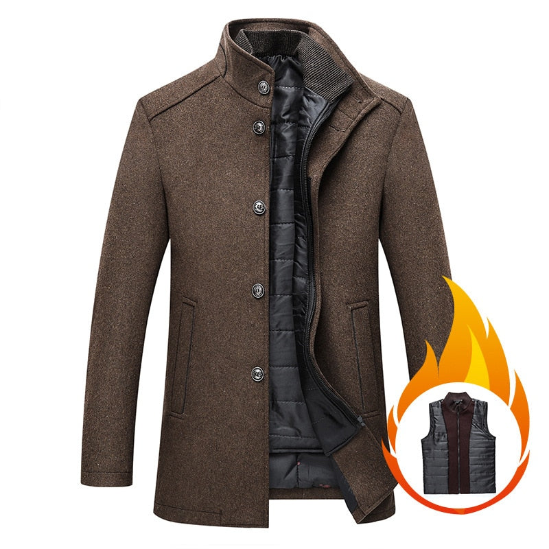 Winter Warm Wool Blend Jacket Coat HESAXY