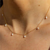 Real Pearl 14K Gold Filled Natural Pearl Necklace Gold Choker Handmade Pendants Jewelry KENNRICK