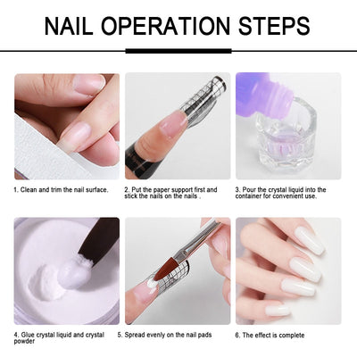 Nail Acrylic Powder Manicure Set Kit KENNRICK