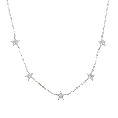 925 sterling silver cute star choker charm necklaces KENNRICK