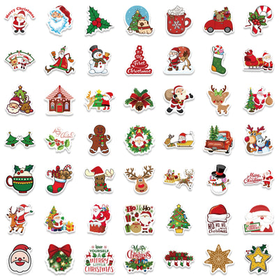 50pcs New Year Merry Christmas Stickers KENNRICK