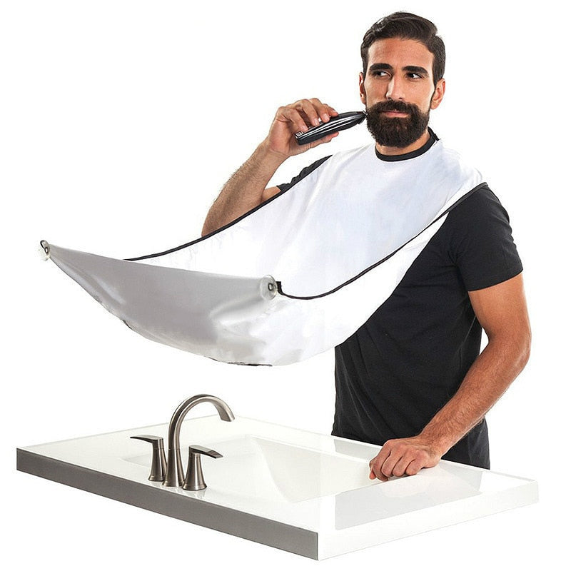 Male Shaving Apron Beard Catcher Cape Care Bib Face Shaved Hair Adult Bibs Shaver Cleaning Hairdresser for Man Clean Apron Gift KENNRICK
