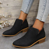 Pointed Toe Zipper Ankle Waterproof Leather Casual Boots KENNRICK