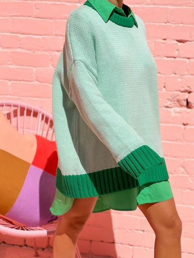 Casual Loose Long Sleeve Pullover Tops Women Streetwear Chic Sweaters KENNRICK