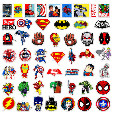 50Pcs Disney Marvel The Avengers Super Hero Stickers KENNRICK