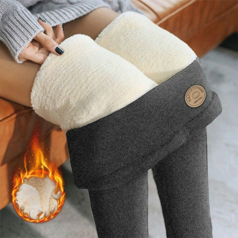 Warm Sexy Fleece Lined Cotton Tights Leggings Pants KENNRICK