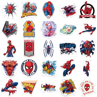 50PCS Anime Disney Avengers Marvel Spiderman Stickers KENNRICK