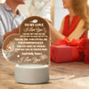 USB LED Table Lamp Love Heart Acrylic Romantic Valentines Day Decorations Bedside Lamp Wedding  Desktop Ornaments Gifts KENNRICK