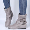 Ankle Round Toe Thick Heel Low Tube Boots KENNRICK
