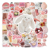 50Pcs Kawaii Cute Pink Cartoon Stickers KENNRICK