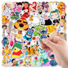 50Pcs Disney Anime Mix Cartoon Stitch Stickers KENNRICK