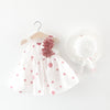 2PCS/Set Doll Collar Baby Dress Lovely Summer Infant Baby Girl Floral Dress Sundress Outfits Flower Dress + Bag Clothes Set KENNRICK