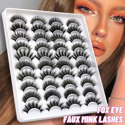 Faux Mink Lashes Natural False Eyelashes Extension Makeup KENNRICK