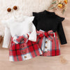Baby Girl Clothes Sets Autumn Kids Knitted Tops + Plaid Skirt Outfits Baby Cotton Sweater Baby Fashion Outfits KENNRICK