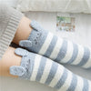 Modeling Knee Socks Striped Cute Compression Autumn Winter Warm Cozy Long Thigh High Socks KENNRICK