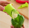 2Pcs/set Pepper Chili Corer Seed Remover Green Pepper Tomato Coring Device Slicer Fruit Peeler Vegetable Kitchen Utensil KENNRICK
