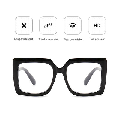 Big Square Anti Blue Light Women Trend Computer Goggles eyeglasses KENNRICK