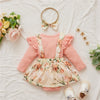Newborn Infant Baby Girl Romper & Headband Kids Fashion Floral Print Bodysuit Jumpsuit Ruffles Dress KENNRICK