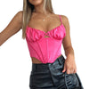 Female Vest Solid Color Spaghetti Strap Low-Cut Camisole Sleeveless Tops Summer Outfit for Ladies S/M/L KENNRICK
