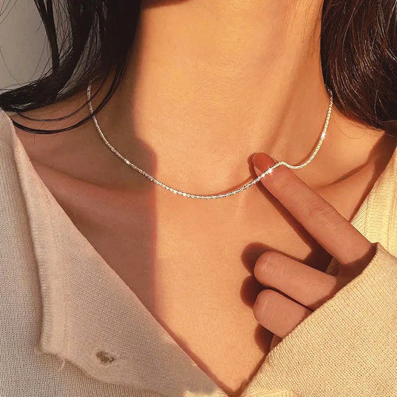 Fashion Pearl Choker Necklace Cute Double Layer Chain Women Pendant Jewelry KENNRICK