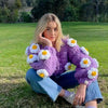 Flower Cardigan Women floral Knitted Chunky cardigan Sweater KENNRICK