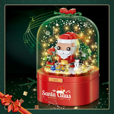 Christmas Candy House Santa Claus Snowman HESAXY