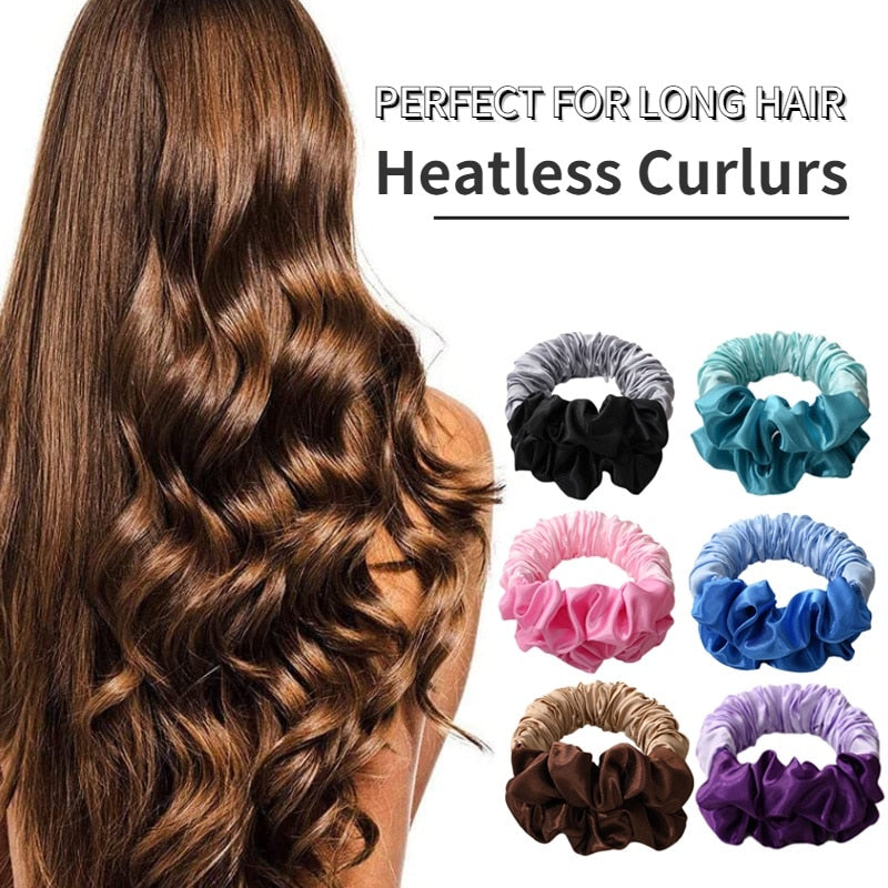 Lazy Scrunchie Hair Roller Band Creative Heatless Curling Headband Girls Sleepy time Ponytail Hair Curler Tools KENNRICK