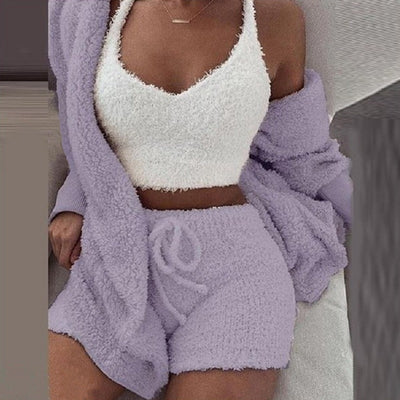 Warm Soft Fleece Velvet Pajamas Set KENNRICK
