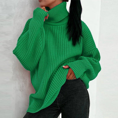 Chic Turtle Neck Women Soft Warm Basic Knitted Sweater KENNRICK