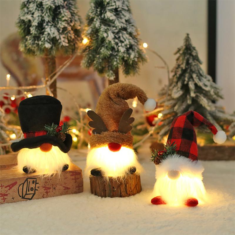 Christmas LED Gnomes Elf Doll Glowing Decorations KENNRICK
