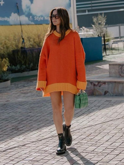 Casual Loose Long Sleeve Pullover Tops Women Streetwear Chic Sweaters KENNRICK
