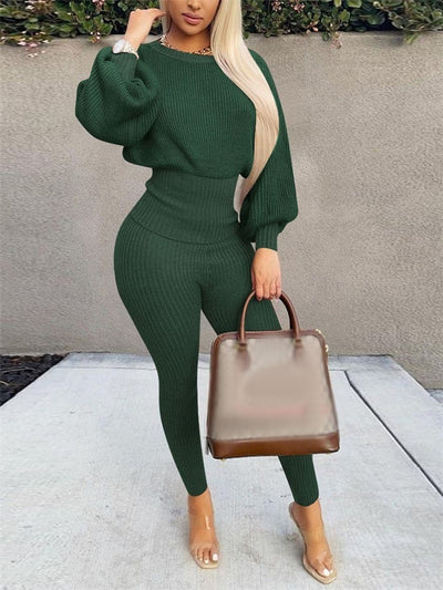 Women Casual Two Pieces Sets Outfits Long Sleeve KENNRICK