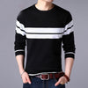 Man Long Sleeve Casual Loose Vintage Striped Sweaters HESAXY