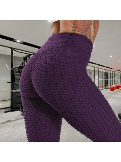 High Waist Fitness Yoga Tummy Control Scrunched Booty Leggings Workout Butt Lift Pants KENNRICK