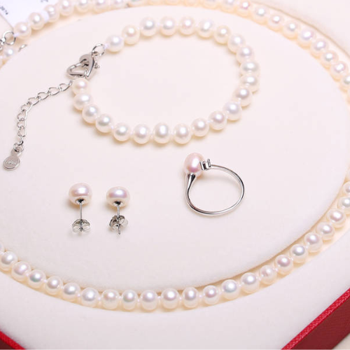 925 Sterling Silver Freshwater Pearl Jewelry Sets KENNRICK