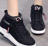 Ankle Warm Boots PU Plush Shoes  Flats Lace Up Sneakers Shoes KENNRICK