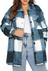 Casual Plaid Jackets Wool Blend Coat KENNRICK