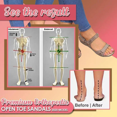 Open Toe Comfy Sandals Super Soft Premium Orthopedic Low Heels Sandals KENNRICK