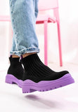 Ladies Stretch Socks Fashion Knitted  Ankle Boots Non-slip Breathable Boot KENNRICK