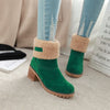 Fur Ankle turned-over edge Casual Mid Boots KENNRICK
